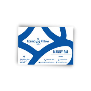 Karma Pillow Business Cards Kamloops Printing Services